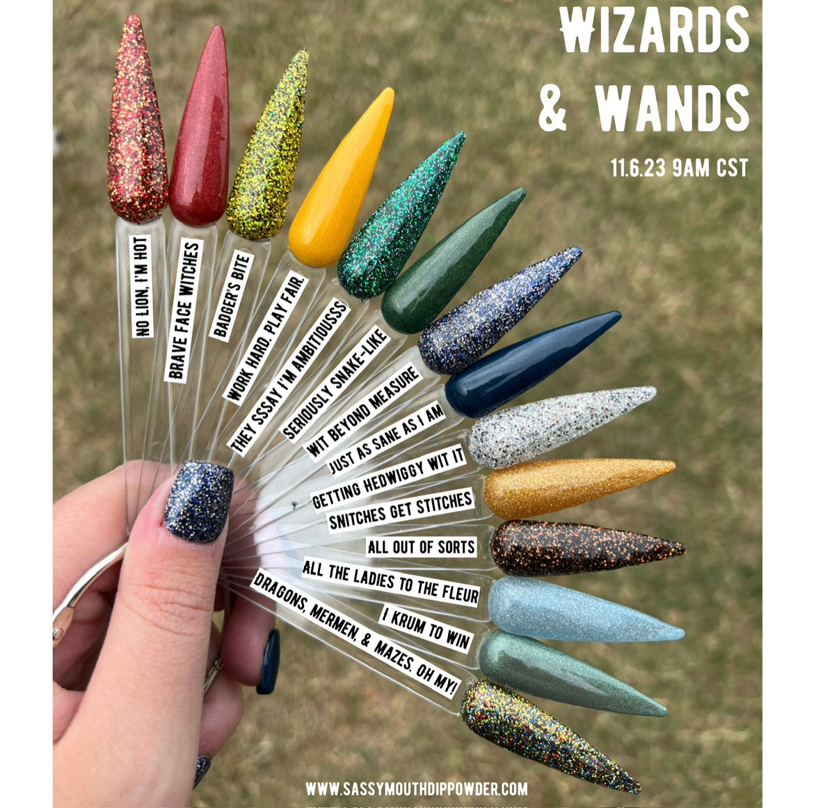 Wizard Dips First Year Wizard Trio – Sassy Mouth Dip Powder